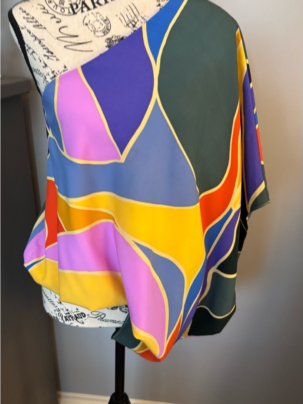 Tyche Multicolor Abstract Print Blouse
